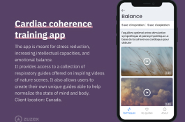 Cardiac coherence training app